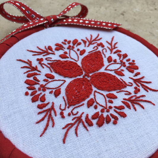 Embroidered Holiday Ornament