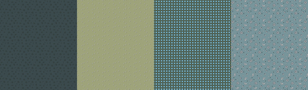 Greenstone Collection by Jen Kingwell for Moda Fabrics - Lollies Seafoam 18227 11
