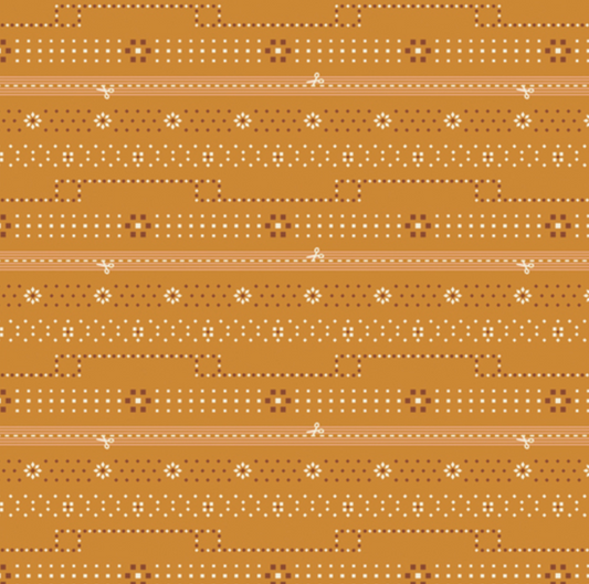 2.5 Edition Binding Collection by Art Gallery Fabrics - BIN 25119 Bandana Bound Amber