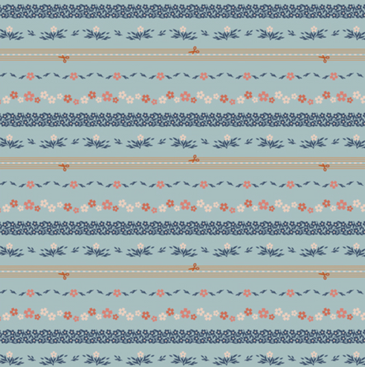 2.5 Edition Binding Collection by Art Gallery Fabrics - BIN 25112 Ditsy Chain Bound Sky