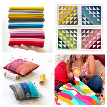 Art Gallery Fabrics PURE SOLIDS - Fabric Bundle of the Month Program **Start Anytime - Registration Fee Only**