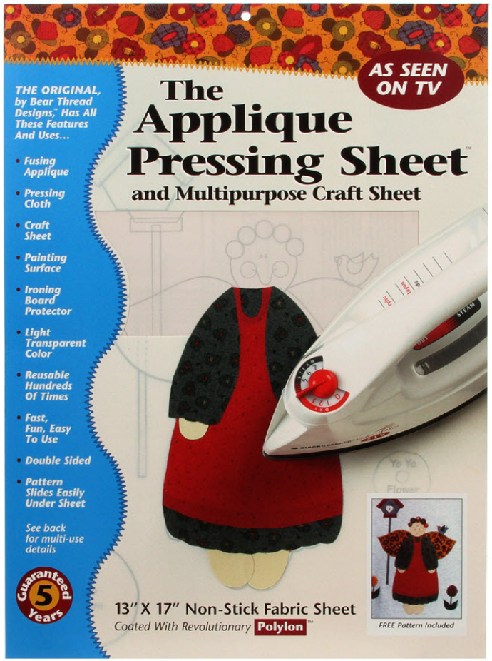 Bear Thread 13-inch x 17-inch Applique Rolled Pressing Sheet