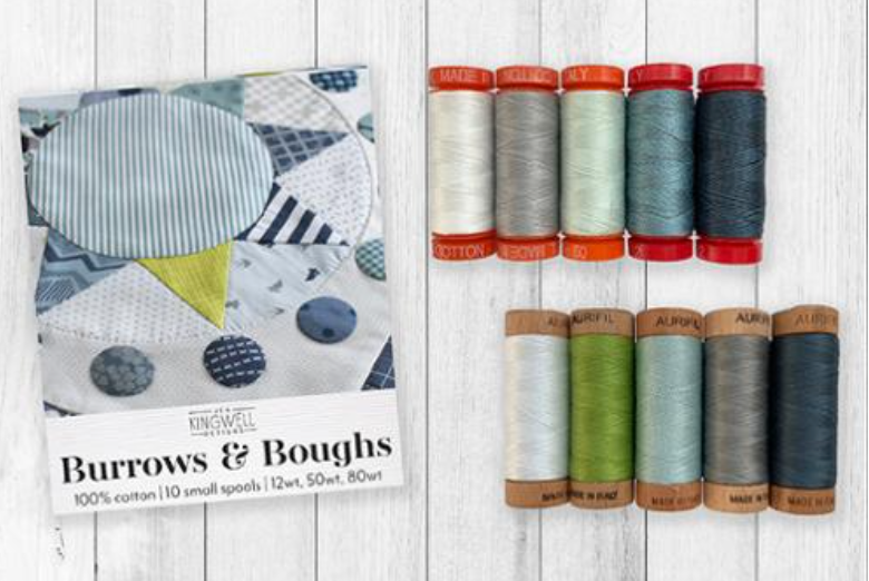 Burrows and Boughs Thread Collection by Jen Kingwell Designs for Aurifil