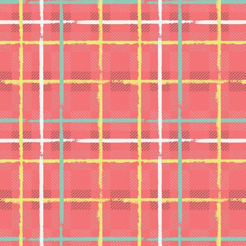 *1.75 yds Precut* Capsules collection by Art Gallery Fabrics - CAP P 1009 Watermelon Plaid *end of bolt*
