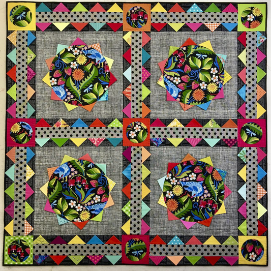 NEW: Carnival Dance quilt pattern by Rachaeldaisy Designs **More Arriving Early/Mid January; Reserve Yours Now!**
