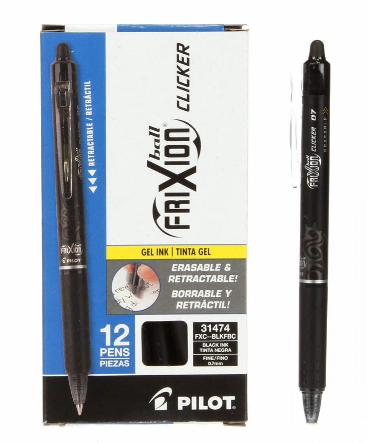Frixion Clicker Erasable Gel Pen by Pilot - Fine Point 0.7 mm