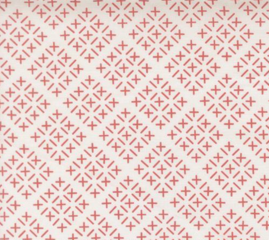 Gathered Bonbons designed by Jen Kingwell for Moda - 18302 11 Chicken Scratch in Blush