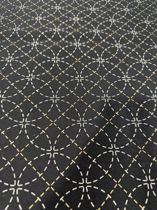 Olympus Sashiko Preprinted Fabric Panel Shippo Tsunagi