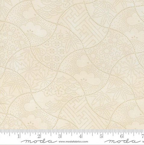 Indigo Blooming Collection by Debbie Maddy for Moda Fabrics - 48094 17 Fuji Blenders Dots in Sand *Arriving late March*