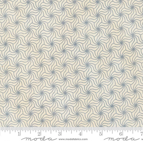 Indigo Blooming Collection by Debbie Maddy for Moda Fabrics - 48097 17 Yuri Blenders Geometric in Sand Midnight *Arriving late March*
