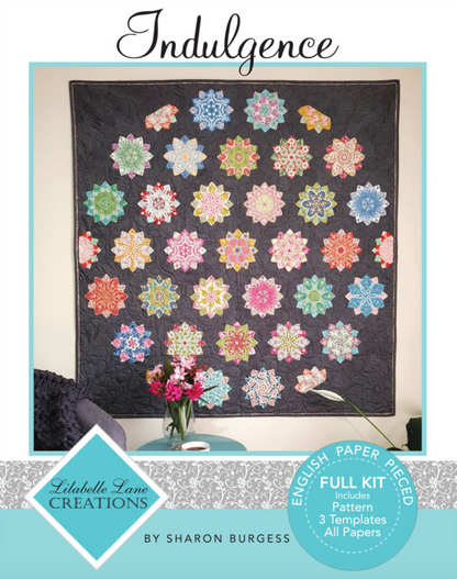 Indulgence Quilt Pattern and Complete EPP Kit by Lilabelle Lane Creations