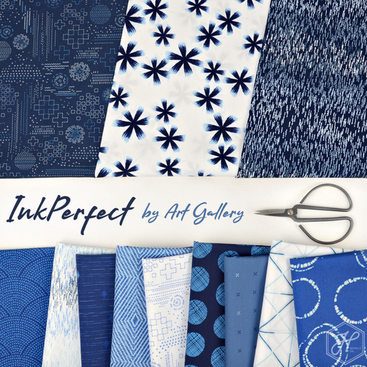 InkPerfect Indigo Edition by AGF Studio - Fat Quarter Bundle