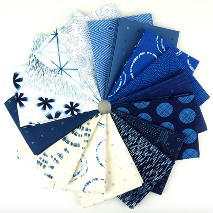 InkPerfect Indigo Edition by AGF Studio - Fat Quarter Bundle