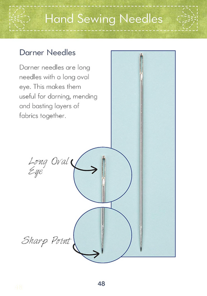 Know Your Needles by Liz Kettle - Carry along guide to choosing hand and machine needles
