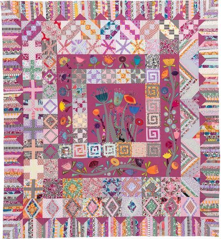 Looking Up Quilt Pattern with Silk Thread Option by Wendy Williams