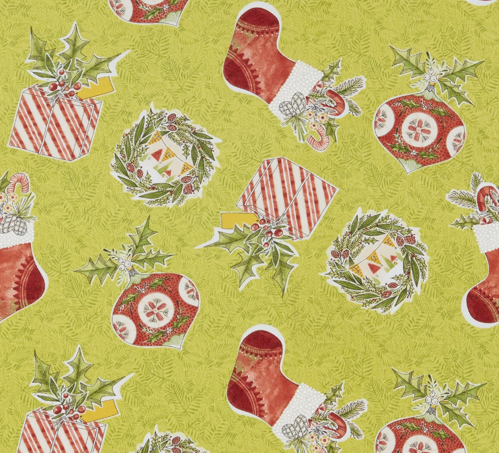 Love Santa by Cori Dantini for Free Spirit Fabrics - PWCD034.XGREEN Dear Christmas