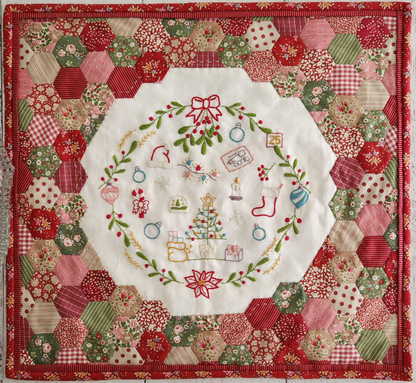 Merry Mistletoe Mini EPP and Embroidery Kit by Sharon Burgess of Lilabelle Lane Creations