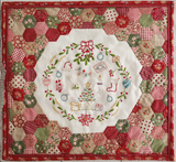 Merry Mistletoe Mini EPP and Embroidery Kit by Sharon Burgess of Lilabelle Lane Creations **Arriving Mid November; Reserve Yours Now!**