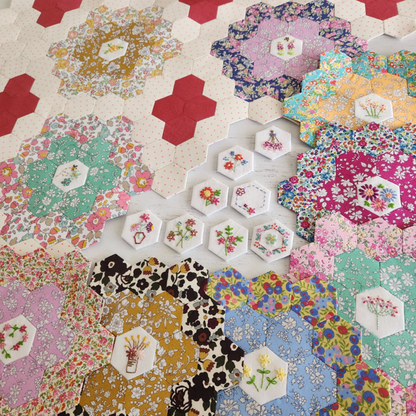 My Garden Quilt Creative Card and Template designed by Lilabelle Lane