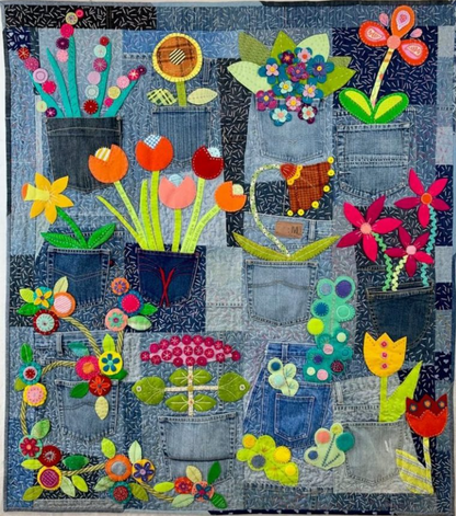 Pocket Full of Posies quilt pattern by Rachaeldaisy Designs