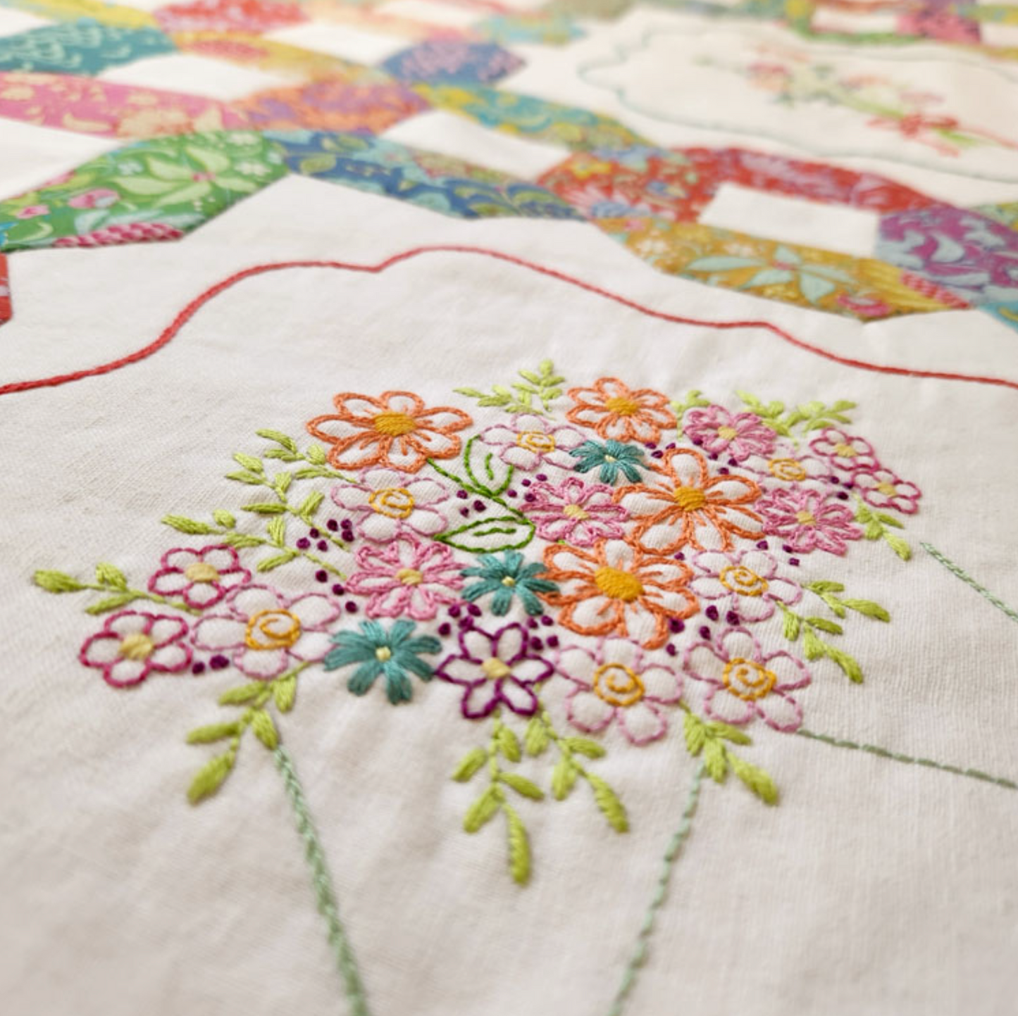 Posy Block of the Month by Lilabelle Lane Creations ** REGISTRATION FEE ONLY **