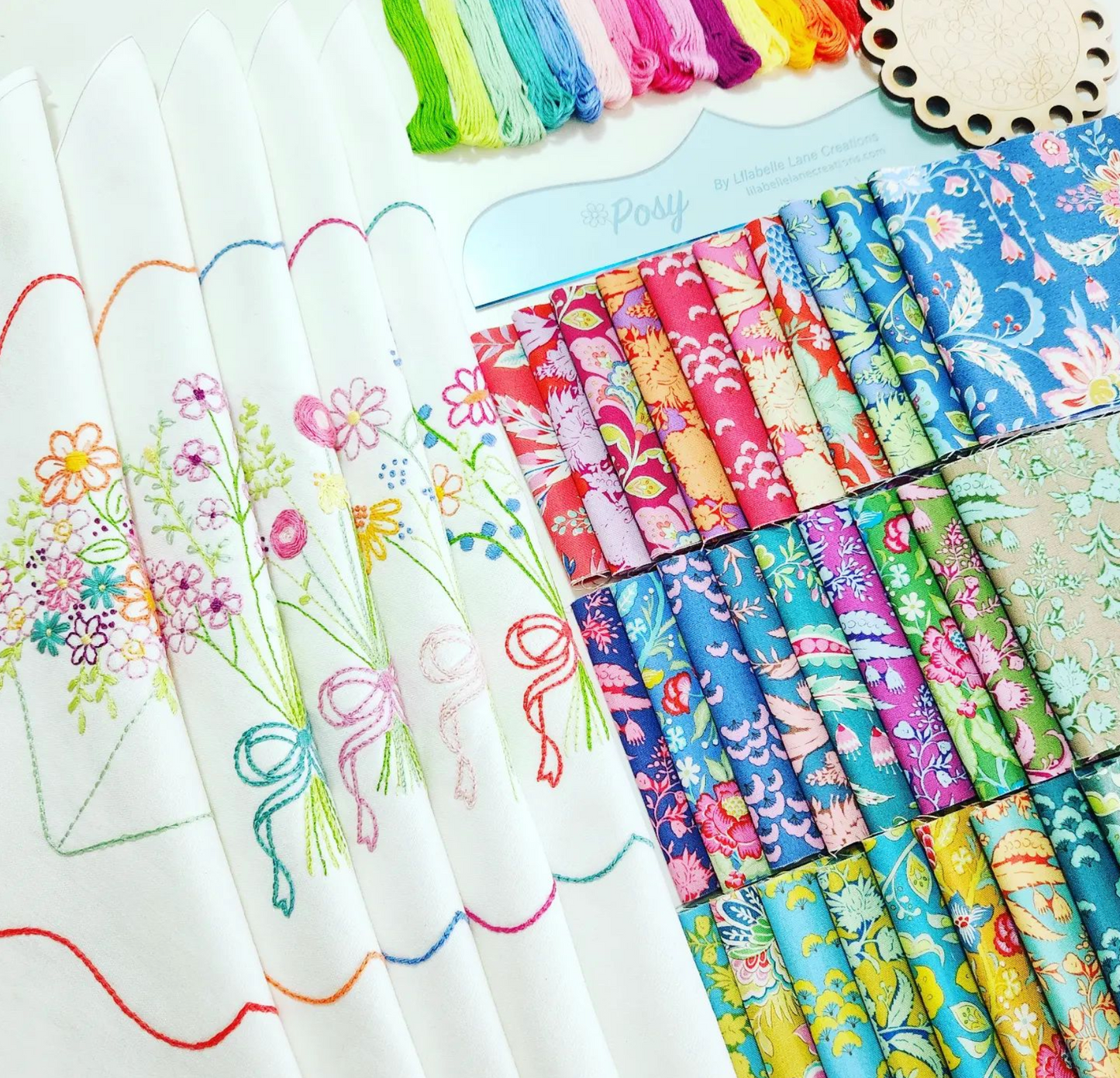 Posy Block of the Month by Lilabelle Lane Creations ** REGISTRATION FEE ONLY **