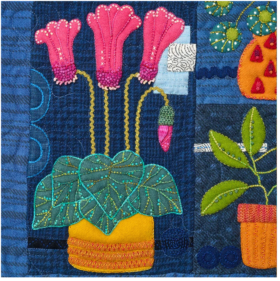 House Plant - Wool Block of the Month by Sue Spargo **REGISTRATION FEE ONLY** STARTS AUGUST 2026
