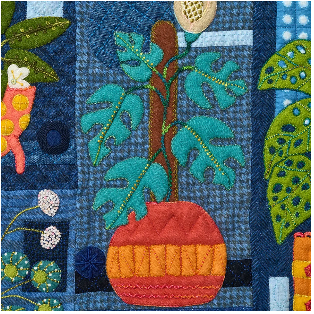 House Plant - Wool Block of the Month by Sue Spargo **REGISTRATION FEE ONLY** STARTS AUGUST 2026