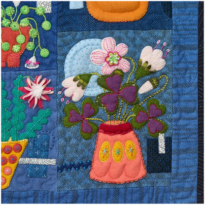 House Plant - Wool Block of the Month by Sue Spargo **REGISTRATION FEE ONLY** STARTS AUGUST 2026