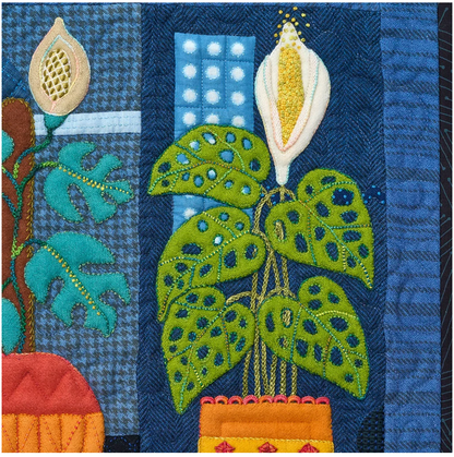 House Plant - Wool Block of the Month by Sue Spargo **REGISTRATION FEE ONLY** STARTS AUGUST 2026