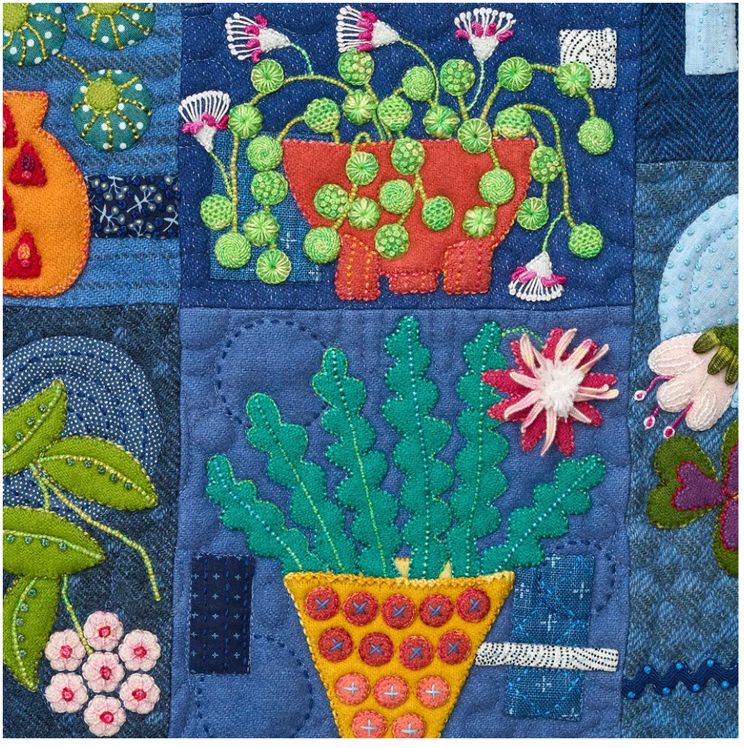 House Plant - Wool Block of the Month by Sue Spargo **REGISTRATION FEE ONLY** STARTS AUGUST 2026
