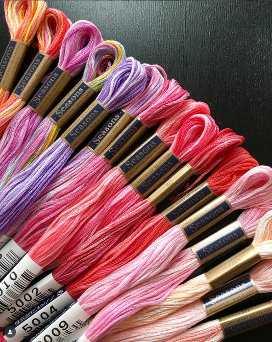 Seasons Variegated Embroidery Floss (5000 series) By Cosmo Lecien Corporation | Red Thread Studio