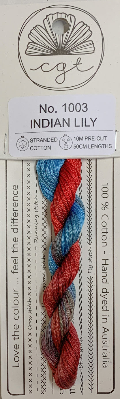 Signature Range by Cottage Garden Threads Multi-variegated Six-Stranded Floss - Retired Threads