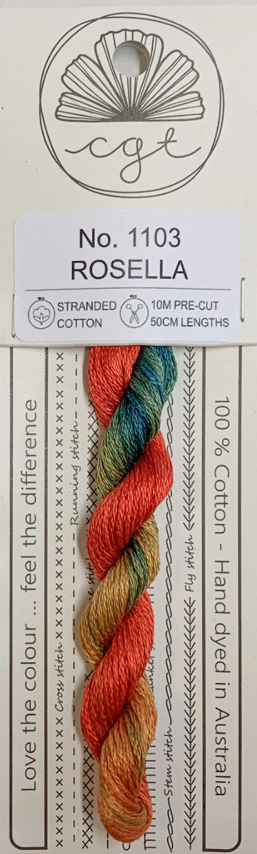 Signature Range by Cottage Garden Threads Multi-variegated Six-Stranded Floss - Retired Threads