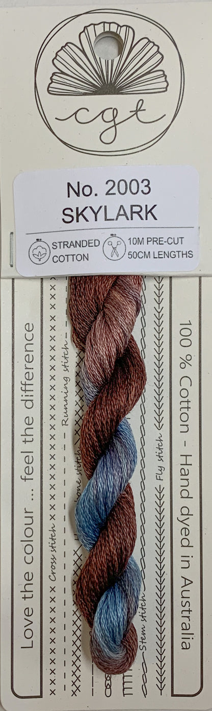 Signature Range by Cottage Garden Threads Multi-variegated Six-Stranded Floss - Retired Threads