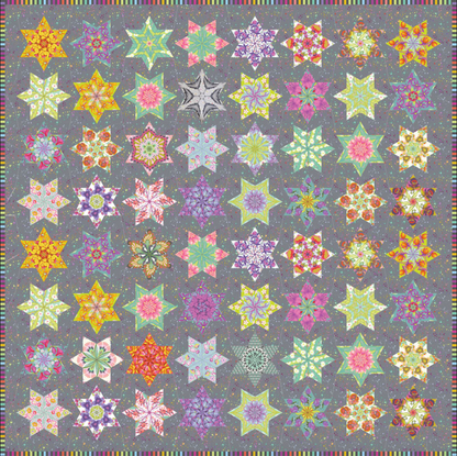 Spinning Stars Quilt Complete EPP and Acrylic Template Pack by Lilabelle Lane **Just sold out!  More coming in late March; Reserve yours now**