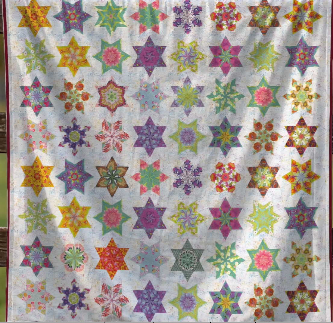Red Thread Studio Spinning Stars Quilt Complete EPP and Acrylic Template Pack | Red ...