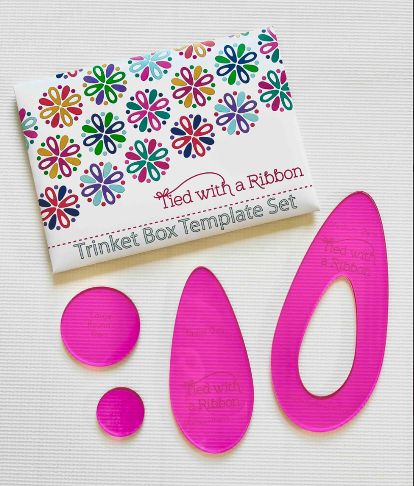 Trinket Box Quilt Pattern and Acrylic Templates designed by Tied with a Ribbon **More Coming December 2025 or January 2026; Reserve Yours Now**