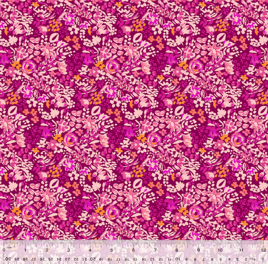 West Palm Beach by Jennifer Paganelli for Windham Fabrics - 54050-13 Joanna in Dark Magenta