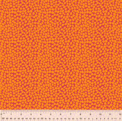 *2 Yards Precut* West Palm Beach by Jennifer Paganelli for Windham Fabrics - 54051-14 Beau in Orange *end of bolt*