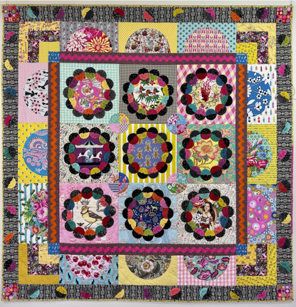 NEW: Yo-Yo Bloom quilt pattern by Rachaeldaisy Designs