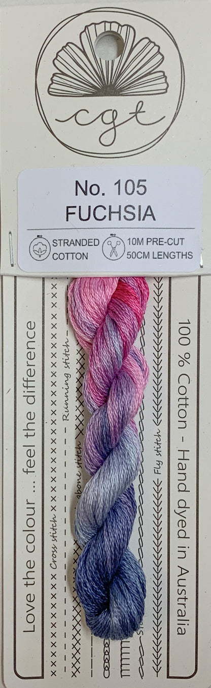 Signature Range by Cottage Garden Threads Multi-variegated Six-Stranded Floss 100 - 900s