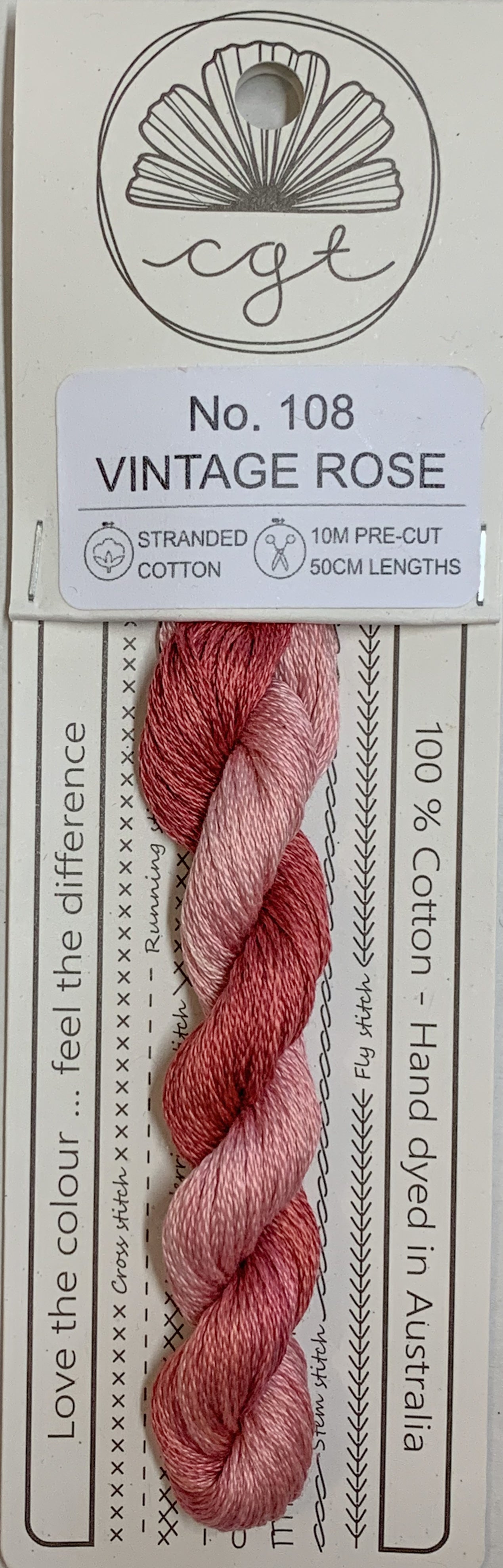 Signature Range by Cottage Garden Threads Multi-variegated Six-Stranded Floss 100 - 900s
