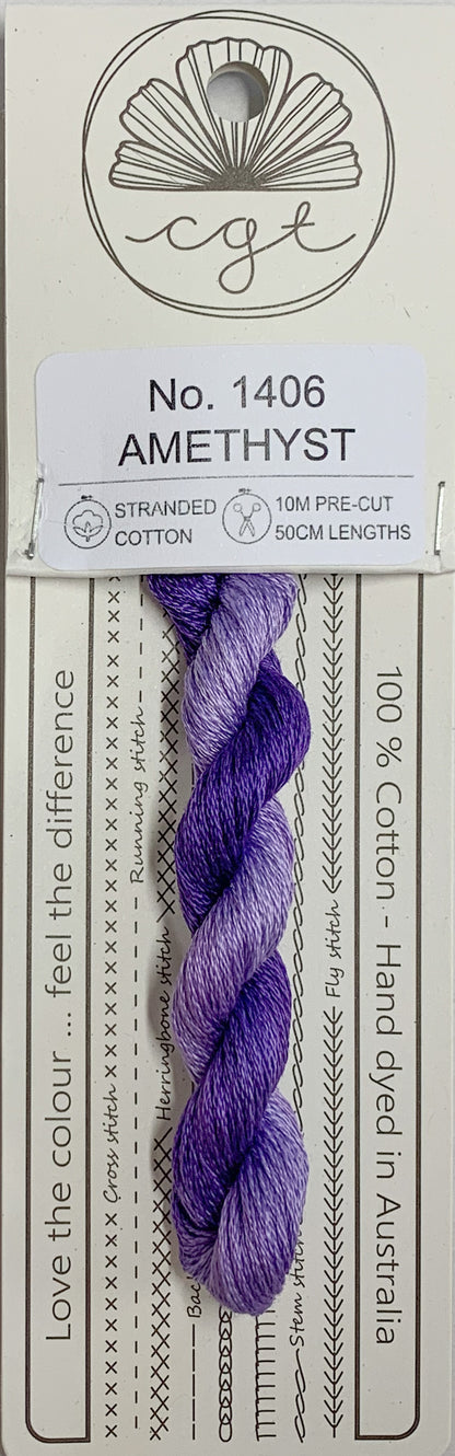 Signature Range by Cottage Garden Threads Multi-variegated Six-stranded Floss 1000 - 2000s