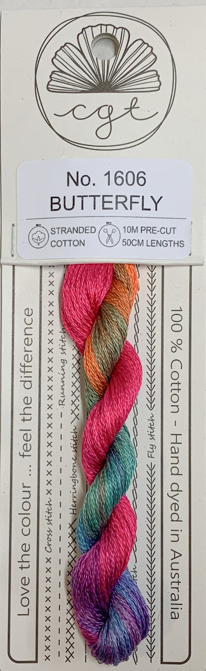 Signature Range by Cottage Garden Threads Multi-variegated Six-stranded Floss 1000 - 2000s