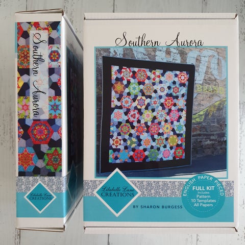 Southern Aurora Quilt Pattern and Paper Piece Kit by Lilabelle Lane Creations
