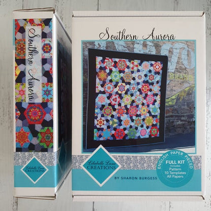Southern Aurora Quilt Pattern and Paper Piece Kit by Lilabelle Lane Creations