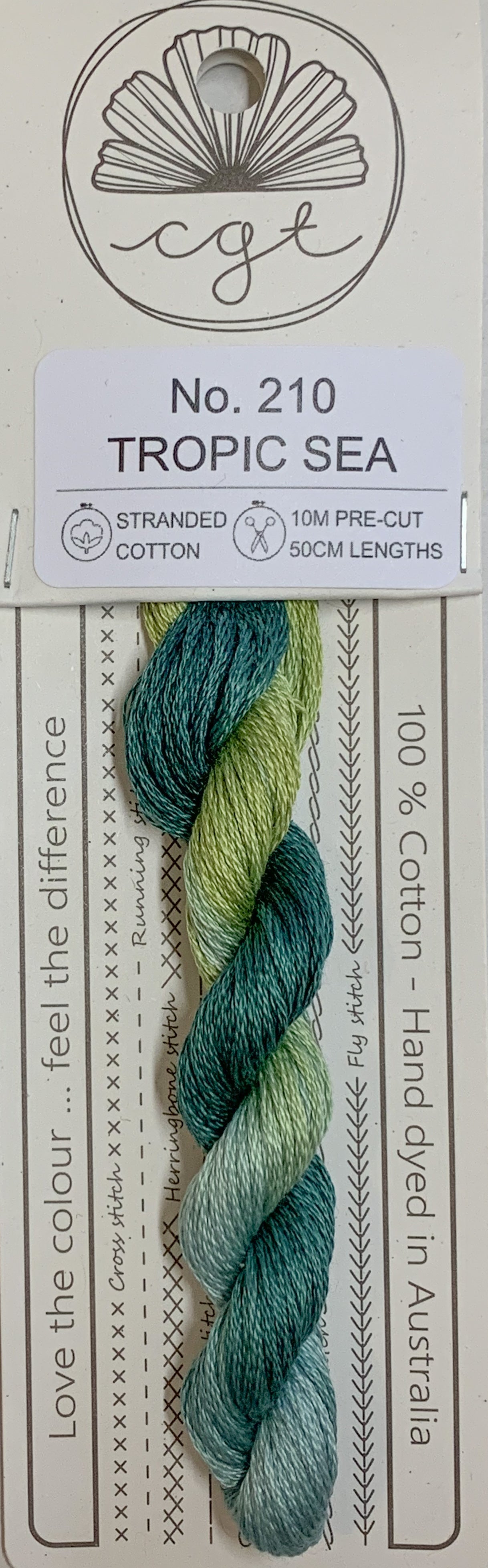 Signature Range by Cottage Garden Threads Multi-variegated Six-Stranded Floss 100 - 900s