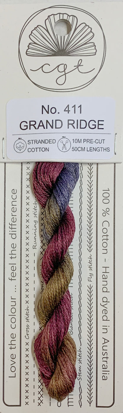 Signature Range by Cottage Garden Threads Multi-variegated Six-Stranded Floss 100 - 900s