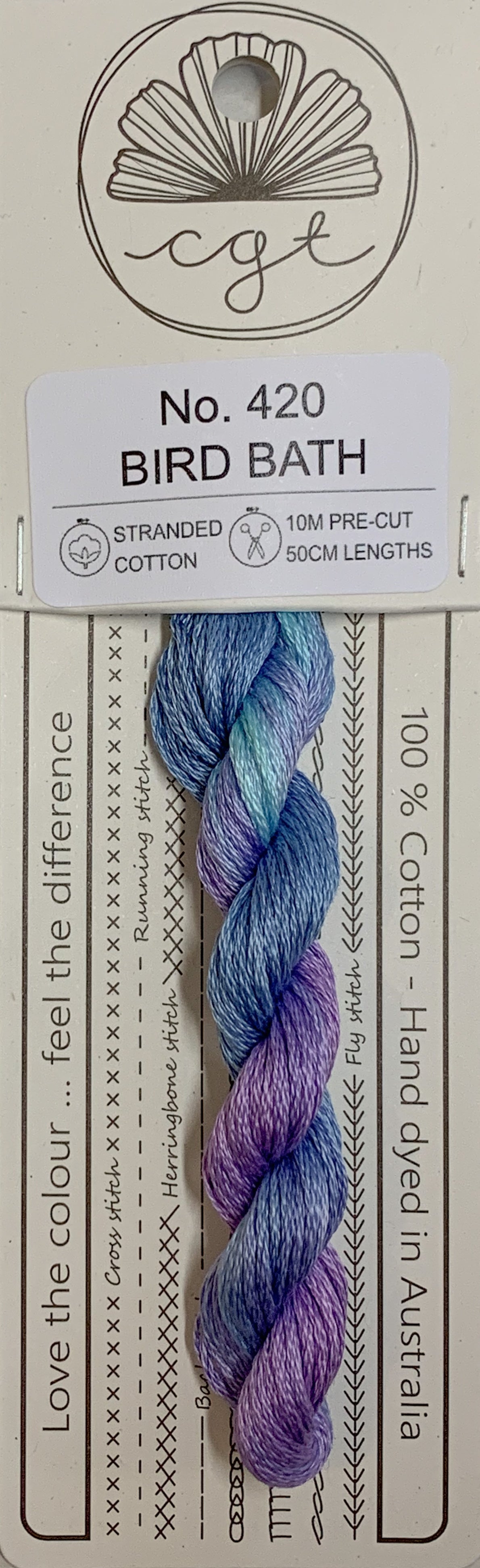 Signature Range by Cottage Garden Threads Multi-variegated Six-Stranded Floss 100 - 900s